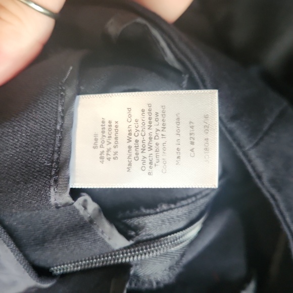 Black Talbots Curvy Size 10 Straight Leg Dress Pant with Side zipper - Picture 7 of 7